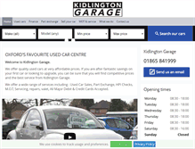 Tablet Screenshot of kidlingtongarage.co.uk